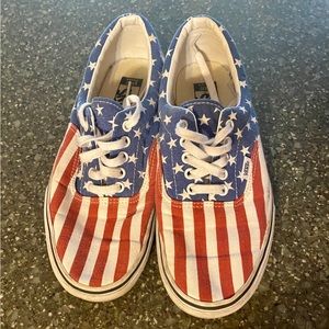 Vans American flag shoes